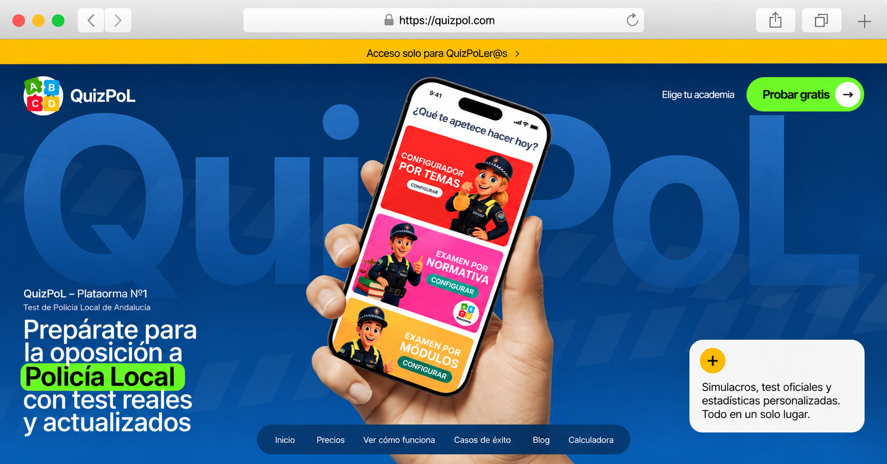 Proyecto QuizPol desarrollado por Experto en Informática