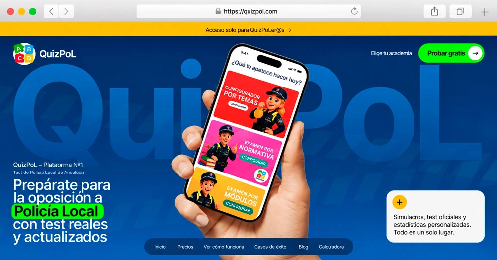 Proyecto QuizPol desarrollado por Experto en Informática